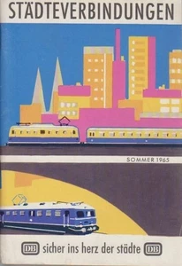 Städteverbindungen DB - Deutsche Bahn - Sommer 1965 von 30.V. bis 25. IX. 1965. - Picture 1 of 1