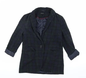 New Look Women's Multicoloured Plaid Blazer Size 10 - Picture 1 of 12