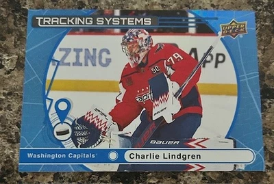 2025-26 Upper Deck Series 1 Tracking Systems Charlie Lindgren #TS-27 - Image 1 of 2