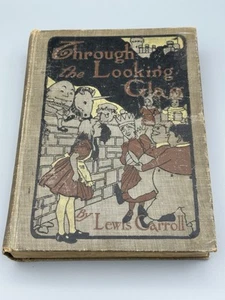 Through the Looking Glass 1905 Lewis Carroll Color Ill M.L. Kirk, Cracked Hinge - Picture 1 of 15
