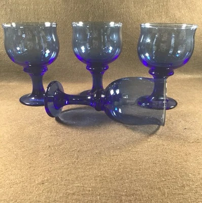 Copas Libbey Premiere azul cobalto. Vajilla. Copa de vino/cóctel. 12 oz.  Foto 1 de 4