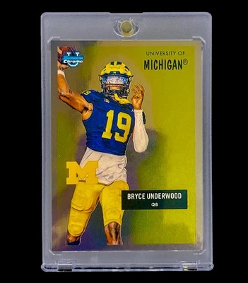 BRYCE UNDERWOOD GOLD ROOKIE SP Inserto RARO Topps Cromo No Automático - MICHIGAN Foto 1 de 4