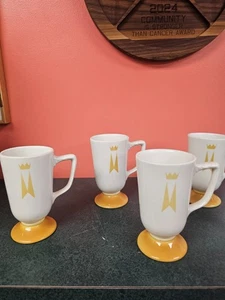 homer laughlin narriott gold crown mugs set of 4 - Picture 1 of 6