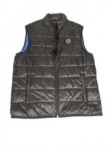 Chaleco acolchado negro grande ligero Abercrombie & Fitch Down para hombre - Imagen 1 de 7