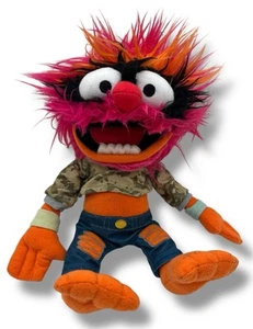 Disney Store Muppet Babies Animal Drummer 12" Stuffed Plush Doll Toy Camo Jeans - Picture 1 of 4
