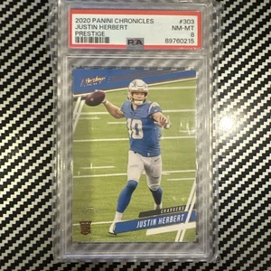 2020 Chronicles Prestige #303 Justin Herbert Prestige PSA 8 RC - Bild 1 von 2