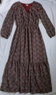 Vestido maxi Belle Sky paisley camponês faroeste boho feminino tamanho G - Imagem 1 de 4