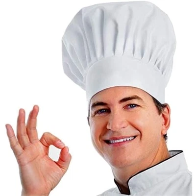 Cómoda gorra de chef ajustable - Ideal para cocina casera y chefs profesionales Foto 1 de 4