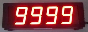 4 DIGIT - INDUSTRIAL PRODUCTION COUNTER DISPLAY - 2.3" HIGH LED DIGITS - Picture 1 of 3