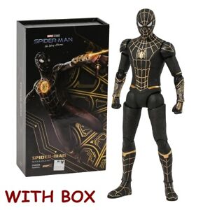 Costume ZD TOYS Spider-Man No Way Home noir et or ver. Figurine articulée échelle 1/10