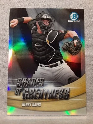 2022 Bowman Chrome Shades of Greatness #SG-3 Henry Davis - Pittsburgh Pirates - Image 1 of 2