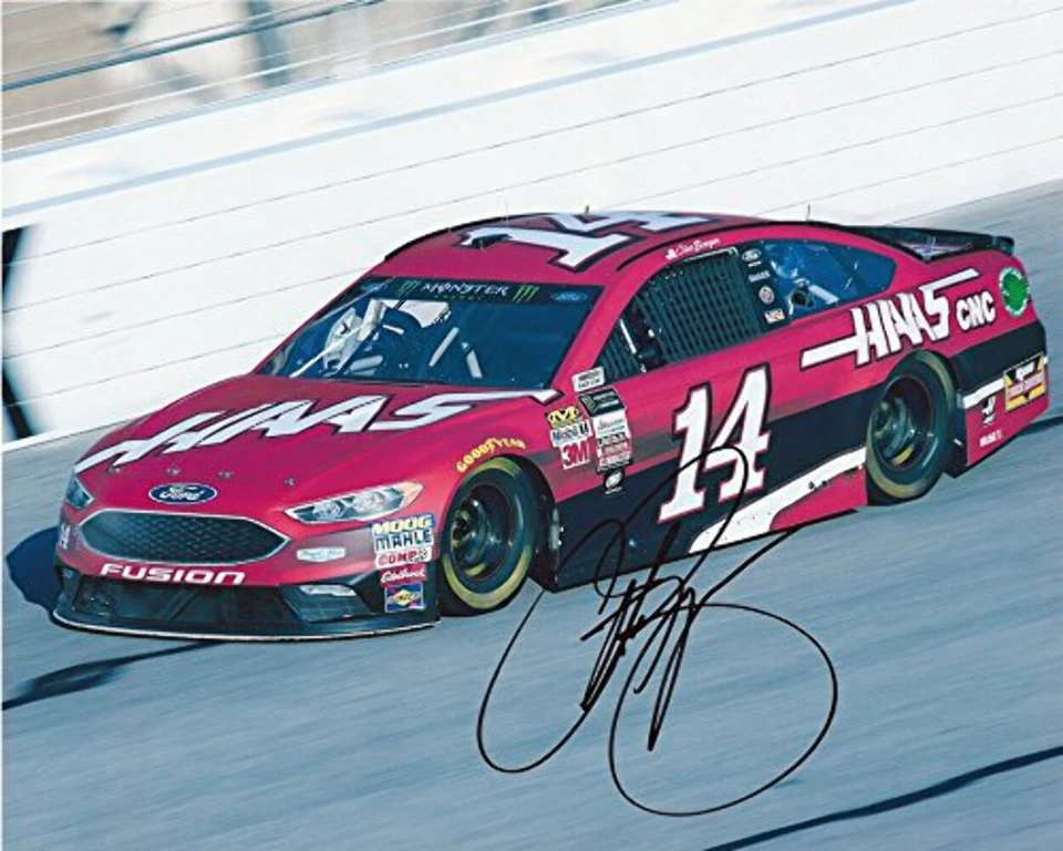 Autografiado 2017 Clint Bowyer #14 Haas CNC Racing (Stewart-Haas Team) Monster En Foto 1 de 1