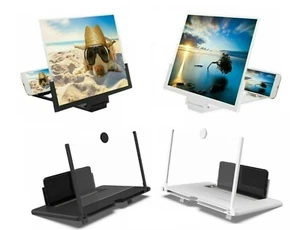 Mobile Phone Screen Magnifier 3D HD Video Amplifier Stand New Model 14 & 12 Inch - Picture 1 of 12