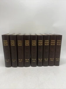 Volume 110 - 118, 9 Vintage Hardback National Geographic Book Collection - Picture 1 of 24