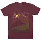 Mountain Mens T-Shirt Nature Picture Forest Wild Wildlife Abstract Art P466