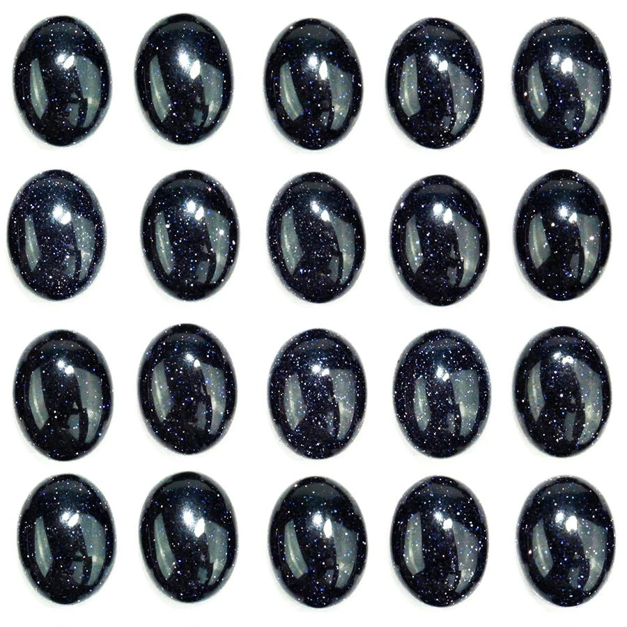 达科他宝石蓝色金石 8x6 毫米椭圆形凸圆形宝石。 CAB-BGS8x6OV 保修 & 延长技术支持 — 第 1/1 张图片