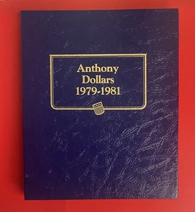 Carpeta álbum monedas clásicas Whitman 9149 (dólares Anthony 1979-1981) - Imagen 1 de 3