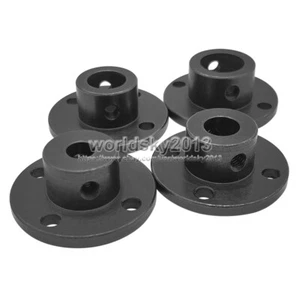 6-12mm Rigid Flange Coupling Motor Guide Shaft Support Connector 45# Steel Black - Picture 1 of 11