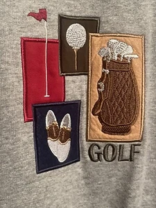 Felpa da golf vintage M&C abbigliamento sportivo - taglia media - ricamata - Foto 1 di 6