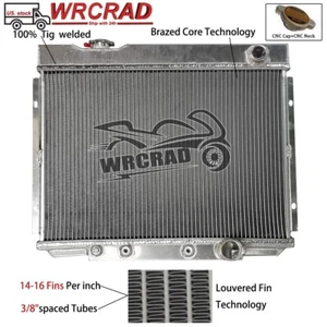 24"Core Wide Cooling Radiator For 1964 1965 1966 Ford Galaxie 500 Small Block V8 - Picture 1 of 8