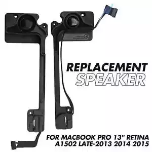 Left + Right Loud Speaker Ringer For MacBook Pro Retina 13" A1502 2013 2014 2015 - Afbeelding 1 van 10