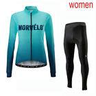 Team Cycling Jersey Set Women Long Sleeve Bike Shirts And Pants Suit Racing Kits