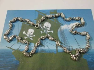 Pirate Skulls Chain massive made sterling silver 925- product artisan - Picture 1 of 3