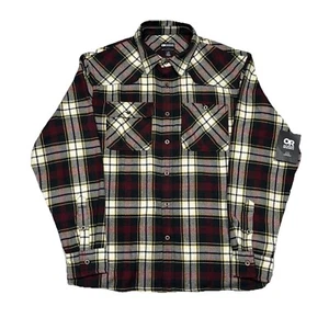 Outdoor Research Feedback Flannel Men's Large  Kalamata Plaid - Picture 1 of 11