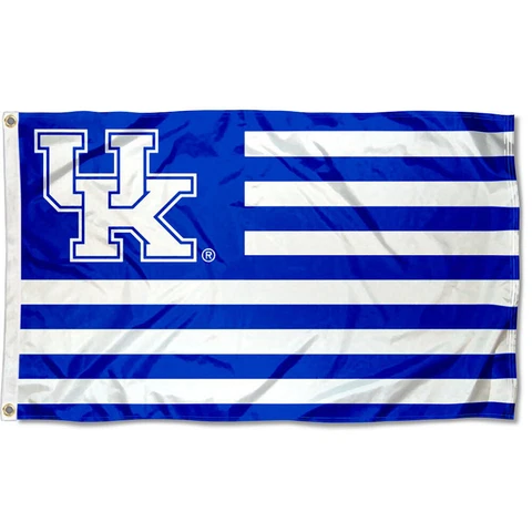 Kentucky Wildcats Stars and Stripes Nation USA Flag Cover