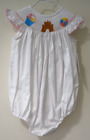 NWT Southern Sunshine Smocked Sandcastle Bubble / Romper Size 2T