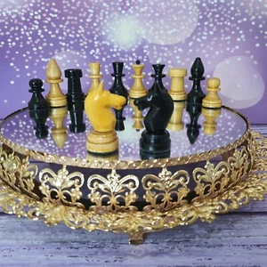 Soviet chess, old chess, vintage chess, chess USSR, wooden chess pieces - Picture 1 of 12