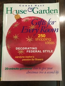CONTÉ NAST “HOUSE. & GARDEN” DEC. 1997-‘GIFTS FOR EVERY ROOM’, ‘FEDERAL DECOR’ - Picture 1 of 2