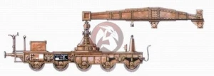 Transportista ferroviario alemán CMK 1/35 para SP Morser Karl Gerat 040 (041) Segunda Guerra Mundial RA005 - Imagen 1 de 1