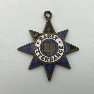 SSSP frühe Anwesenheit Medaille Anhänger Auszeichnung Vintage Sonntagsschule Heilige Bibel grob - Bild 1 von 12