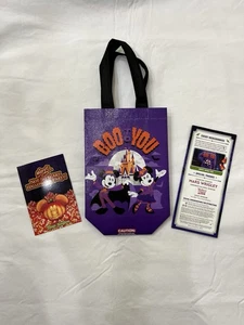 Disney Mickey's Not So Scary Halloween Party Boo To You Bolso, Mapa, Autógrafo 2025 - Imagen 1 de 2