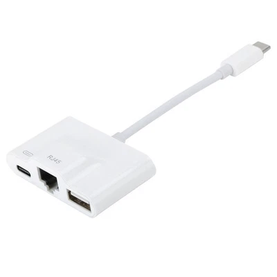 Ethernet Adapters USB Rechargeable TypeC External Wired Networking Card For Comp - Image 1 of 4
