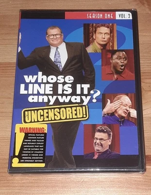 Whose Line Is It Anyway?: Season 1, Volume 2 (DVD, NEW) Drew Carey / Uncensored - Image 1 of 4