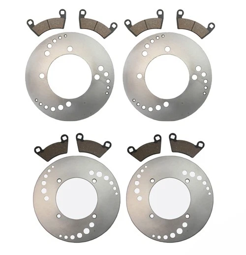 Front Rear Brake Rotors and Pads fits Polaris Ranger 800 HD XP - 2010 2011 - Image 1 of 1