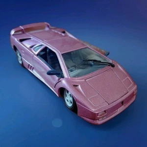 Modellino Maisto - LAMBORGHINI DIABLO (1994) -Metallo Viola -Vintage-1:24-19 Cm - Foto 1 di 11