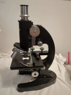 Microscopio Fase Contraste de Unitron con Iluminador Eléctrico y Espejo Foto 1 de 4