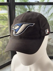 Y2K Toronto Blue Jays Baseball Cap Alternate Logo Cap Hat Black Small Medium - Picture 1 of 10