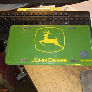 John Deere License Plate New Green 12x6 Official Product - Picture 1 of 4