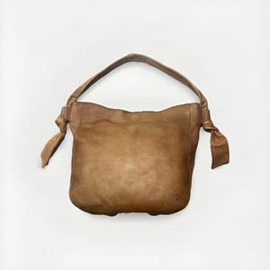 Borsa a tracolla Frye Nora annodata marrone pelle ciottoli hobo borsa boho chic morbida - Foto 1 di 14