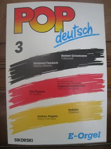 POP deutsch Nr. 3 E-Orgel - Songbook/Notenheft - Sikorski - Bild 1 von 8