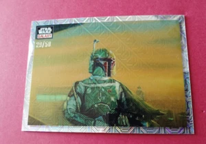 2023 Topps Star Wars Chrome Galaxy Parralèlle Boba Fett 88 Mojo Refractor 29/50 - Foto 1 di 4