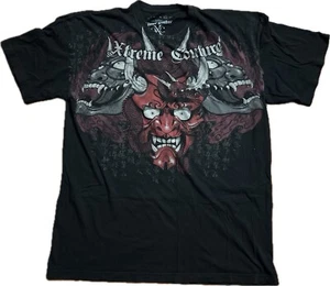 Vintage Xtreme Couture Hannya Mask Japanese Shirt Men's 2XL Cyber Y2K Grunge EUC - Picture 1 of 8