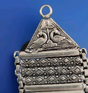 Bracciale India Rajasthan Banjara in argento fine XIX secolo. Mai usato - Foto 1 di 6