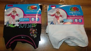 Lot (2) Fruit of the Loom Thermal/Long John/Base Layer Sets--White/Black--4/5 XS - Picture 1 of 2