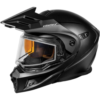 CASCO DEPORTIVO DUAL MODULAR SÓLIDO CASTLE X CX950 V2 CON DOBLE LENTE SHIED- M-L-XL-2XL Foto 1 de 3