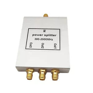 RF Coaxial Power Splitter Divider Combiner SMA 3-way Signal Booster 380-2500MHz - Picture 1 of 7
